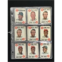 34 1968 Topps Game Cards With Hof Mantle