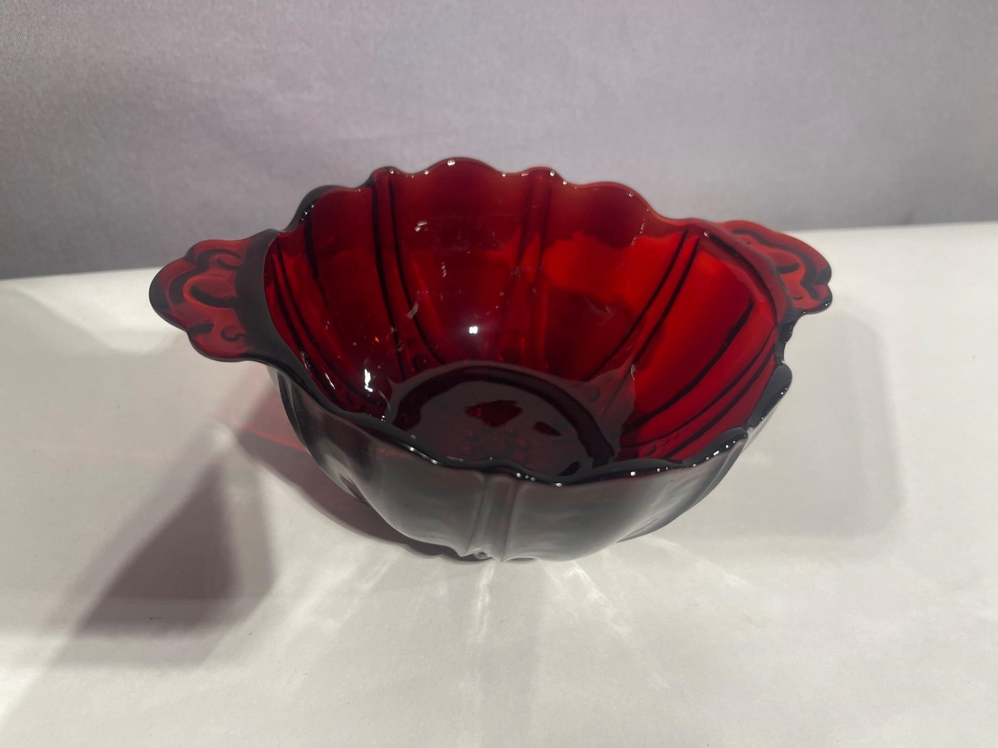 Red Oyster & pearl bon bon bowl