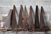 7 Vintage Hand Saws to Include Distan Phila,