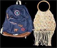 Steve Madden Backpack and Boho Handbag
