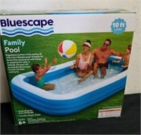 New 10 ft long 272 gallon swimming pool, inflates