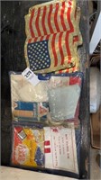Auto distress flag kit and flag emblems