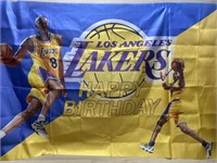 Kobe Bryant - LA Lakers - Happy Birthday Fabric