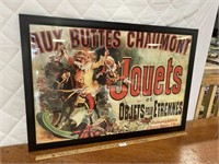 38x26” Foreign Jouets Framed Poster