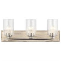 Kichler Amity 23-in 3-light Brushed Nickel And