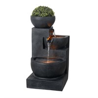 Style Selections 29.92-in H Resin Tiered Outdoor