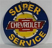 Metal Chevrolet Super Service Fantasy Art