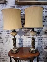 Pair of Large Figural Lamps