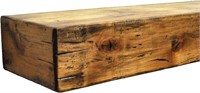 Rustic Mantel Shelf  72 in  Aged Oak