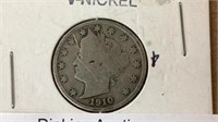 1910 V nickel