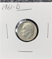 1961-D Silver Roosevelt Dime