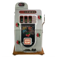 Mills Black Cherry Front 25C Slot Machine