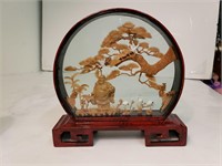 Vintage Chinese Cork Diorama