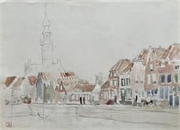 Drawing on paper ,Theo van Rysselberghe