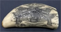 Resin Replica ‘Texas’ Marked Scrimshaw 5.5”