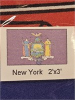 2'x3' Nylon Flag Official New York Flag NEW