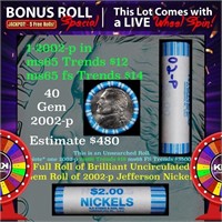 1-5 FREE BU Nickel rolls with win of this 2002-p S
