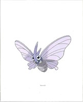 Pokeman "VENOMOTH" 8 x 10" Giclee - Ready to Fr