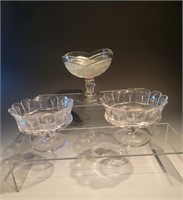 Set of 3 misc glass