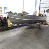 14ft alum fishing boat w/trailer