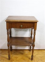 Telephone Table with Pull Out Drawer & Lower Shelf