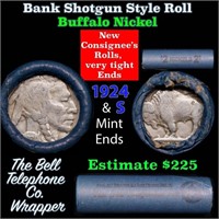 Buffalo Nickel Shotgun Roll in Old Bank Style 'Bel