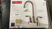 Delta Lorain sink faucet brilliance stainless