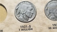 1921 S Buffalo Nickel From A Set