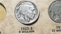 1923 S Buffalo Nickel From A Set