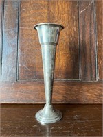 Weighted Sterling Silver Trumpet Vase