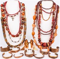 Jewelry Lot of Costume Necklaces, Bracelets +