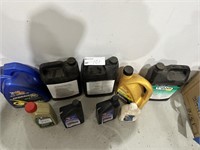 Assorted Oils, Engine Additive & Whiteboard