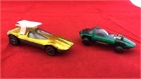 2-Hot wheels redline, silhouette, swingin wing toy