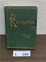 Vintage The Rhymester or the Rules of Rhyme Book