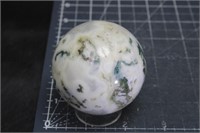 Moss Agate Sphere, 10oz, 58mm