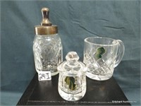 3 Pieces Of Signed Waterford Crystal