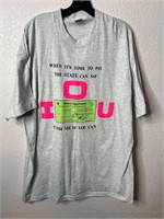 Vintage California IOU Monthly Check Shirt