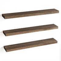 Fixwal 3 Pack Floating Shelves, 36in Rustic Wood S
