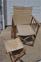 Outdoor Chair and side table