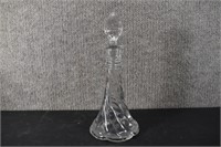 Clear Crystal Cruet With Stopper