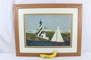 Warren Kimble Framed Nautical Folk Art Print