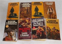 8 Louis L'Amour Western Paperback Books