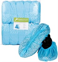 SHEEFLY 100 Pack Disposable Boot Shoe Covers,