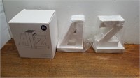NEW White Book Ends Marked $39.50