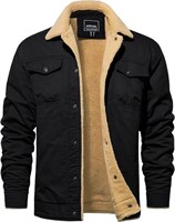 Men's Fleece Lined Winter Warm Coat, S