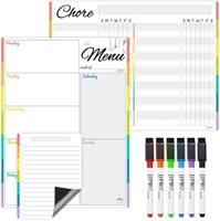 Magnetic Dry Erase Chore Chart and Menu Board