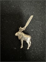 Sterling Moose Pendant