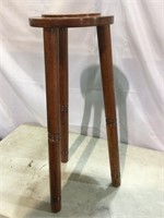 Wooden Plant Stand, 27 1/2” Tall