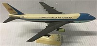 VINTAGE AIR FORCE ONE PLANE ON STAND