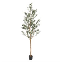 Realead Artificial Olive Tree 7ft(82''), Tall Fau